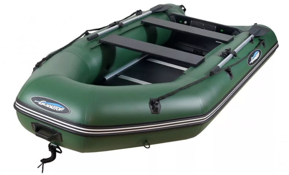 МОТОРНО-ГРЕБНАЯ ЛОДКА ПВХ GLADIATOR А 340 ТК С ФАНЕРНЫМ ПОЛОМ в Рыбинске