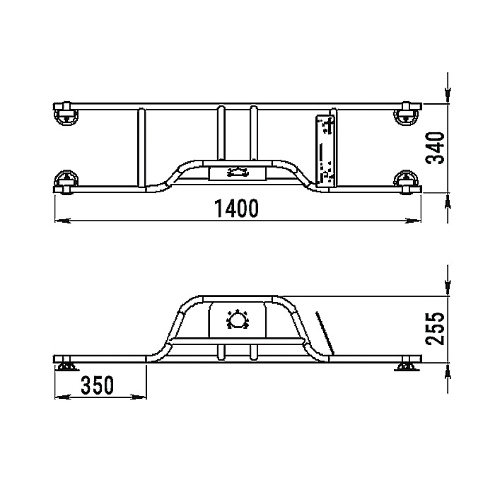 Стойка рулевая с бортовым креплением малая в Рыбинске