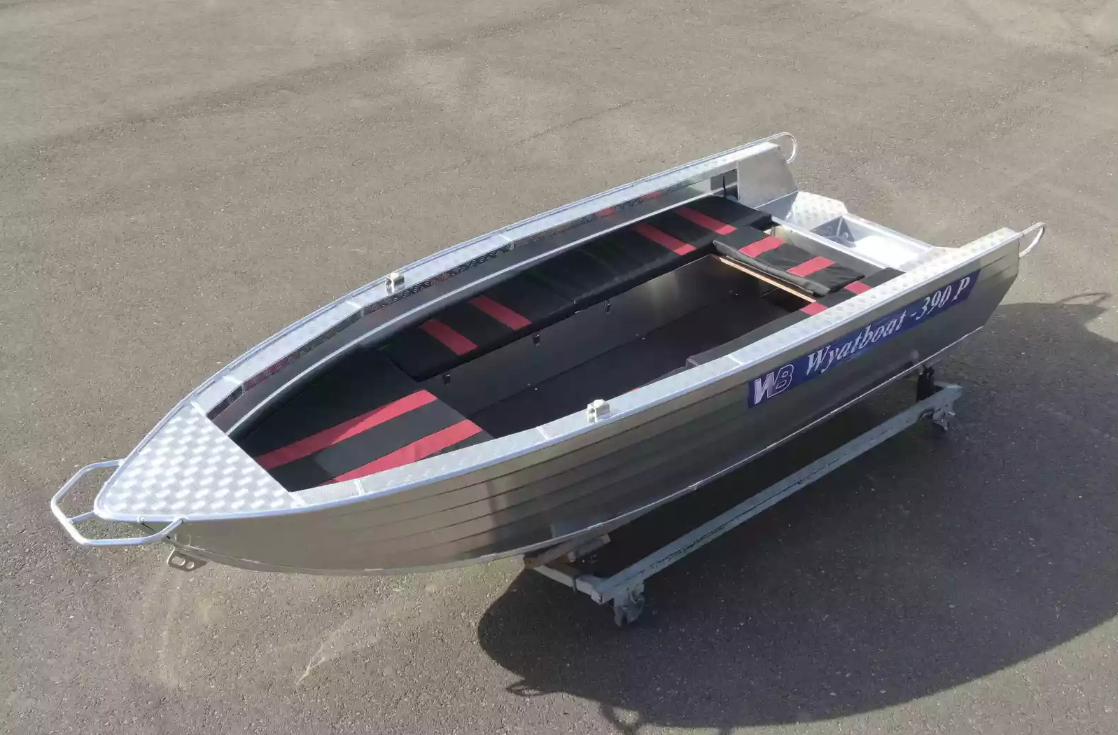 Алюминиевая лодка Wyatboat-390РМ увеличенный борт в Рыбинске
