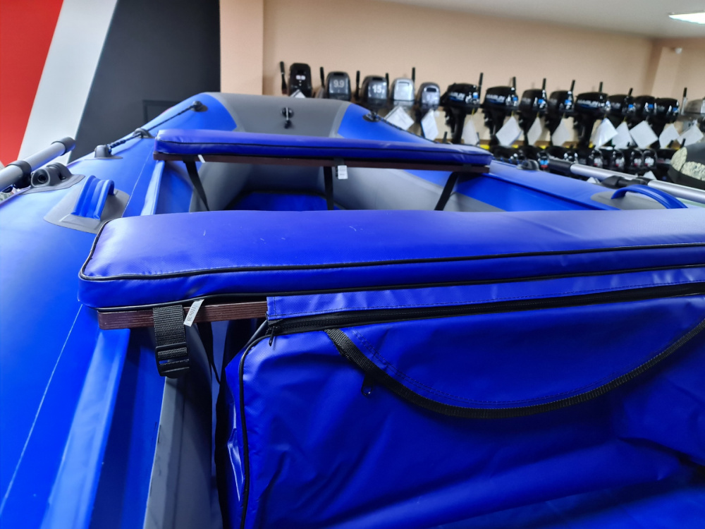 КОМПЛЕКТ МЯГКИХ НАКЛАДОК С СУМКОЙ ДЛЯ ЛОДОК 90Х20 СИНИЙ в Рыбинске