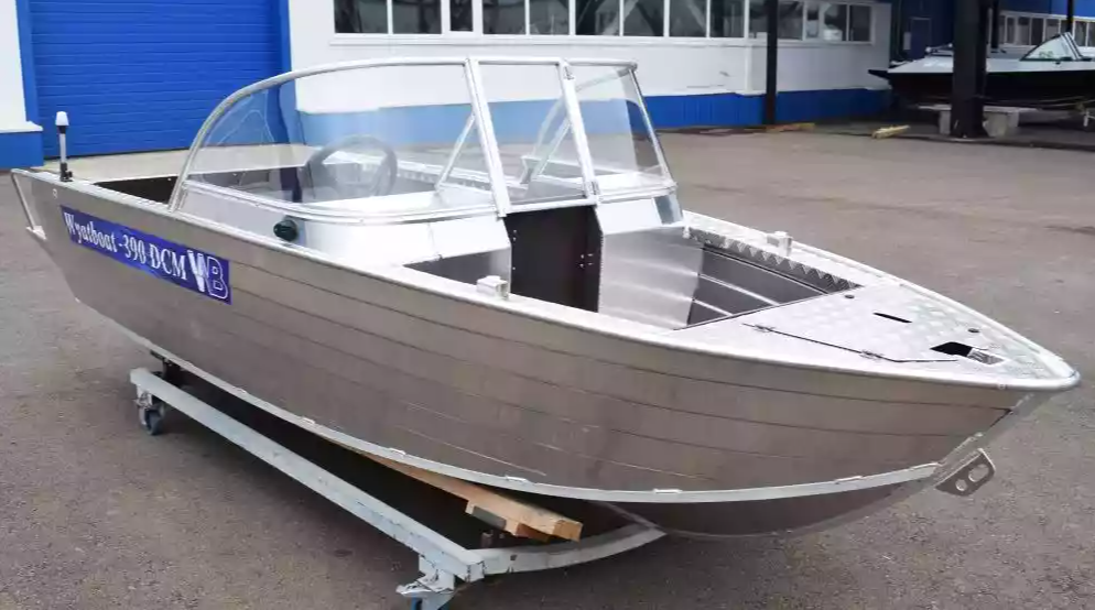 Алюминиевая лодка Wyatboat-390 DCM Увеличенный борт в Рыбинске