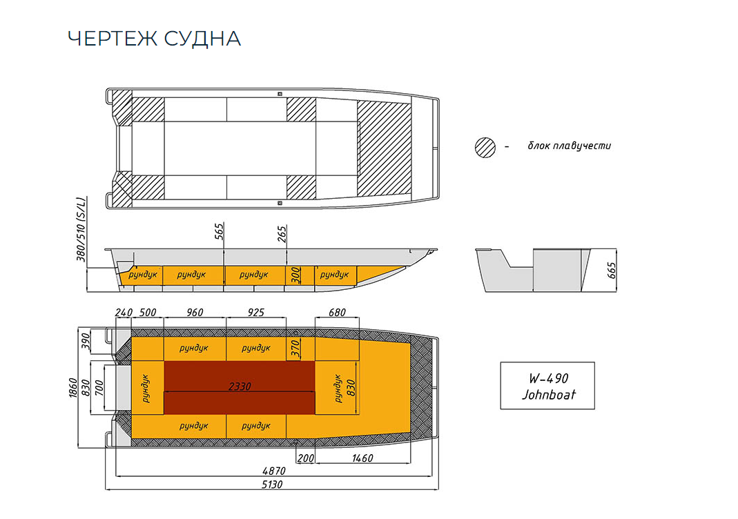 Алюминиевая лодка Wyatboat-490 Jonboat в Рыбинске