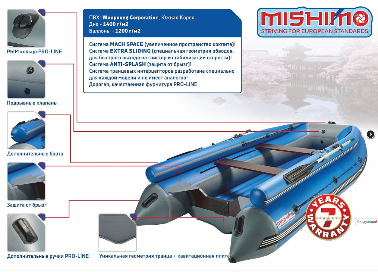 КОМПЛЕКТ ЛОДКА MISHIMO FAMILY LITE 370 + МОТОР 9,9 (15) Л.С. в Рыбинске