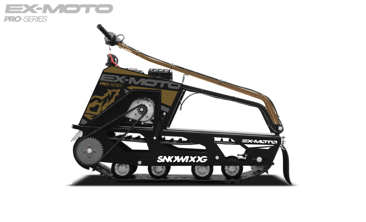 Мотобуксировщик EX-MOTO SNOWDOG S380 8л.с. в Рыбинске