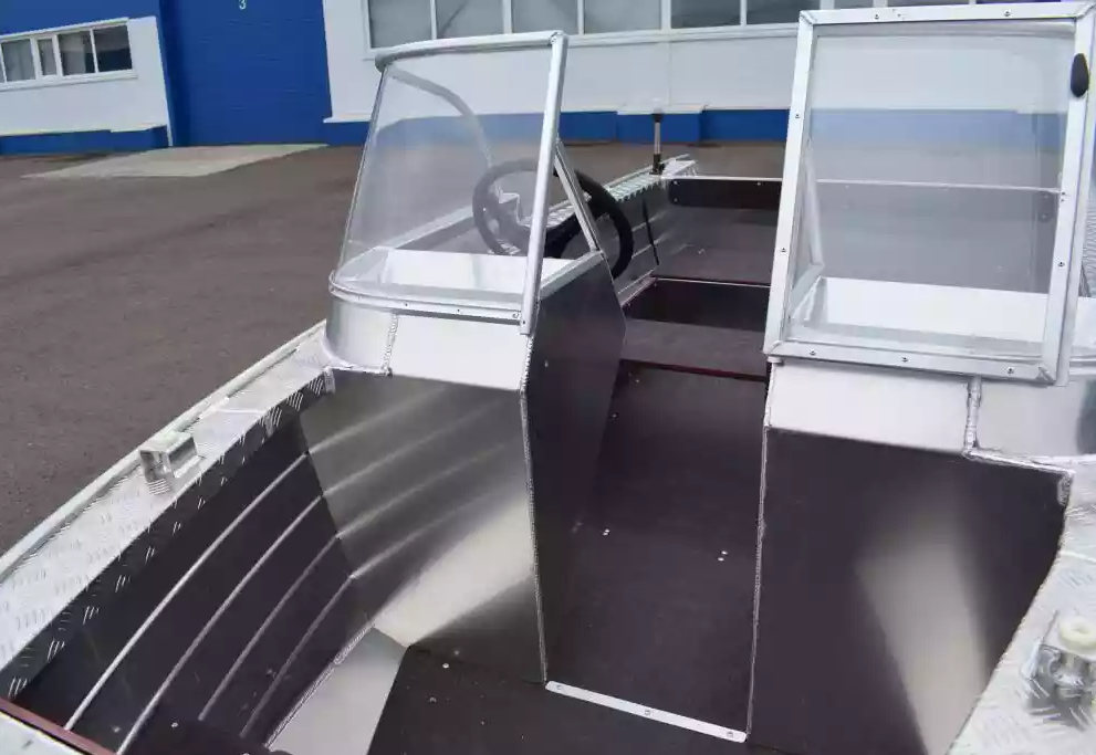 Алюминиевая лодка Wyatboat-390 DCM Увеличенный борт в Рыбинске