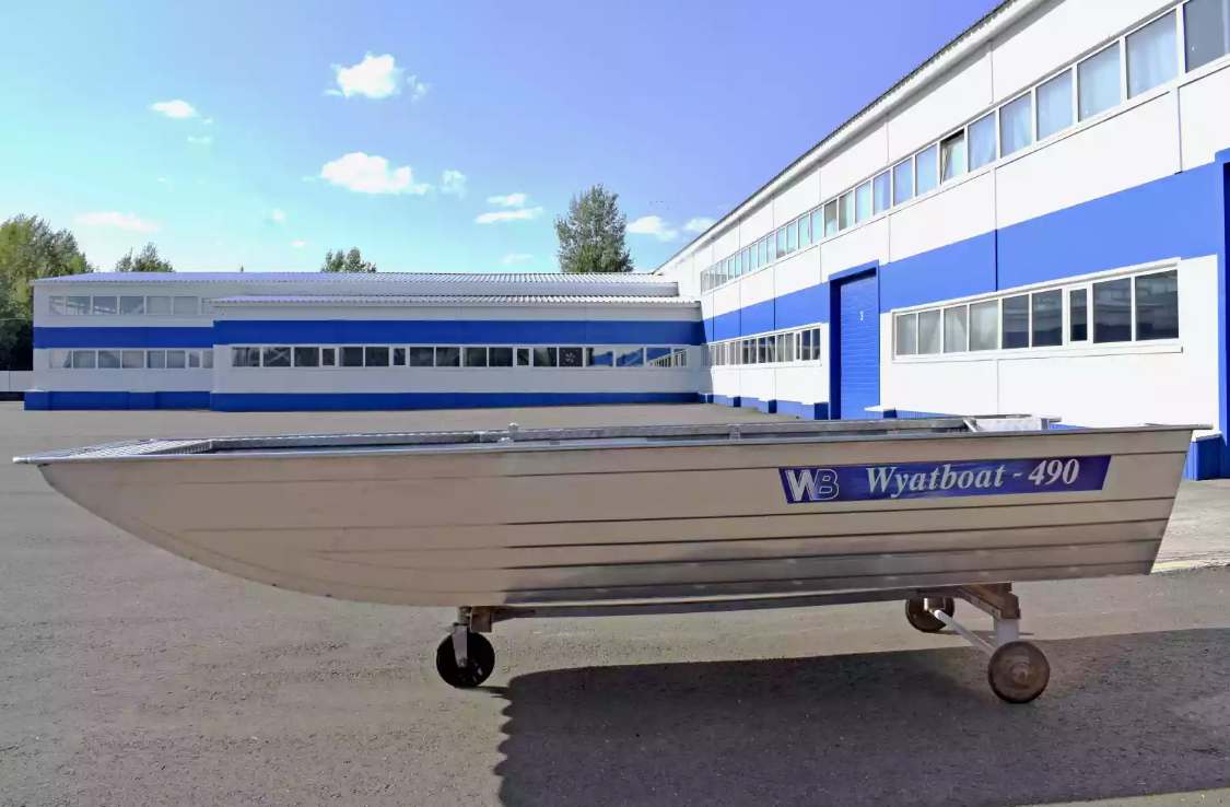 Алюминиевая лодка Wyatboat-490 Jonboat в Рыбинске