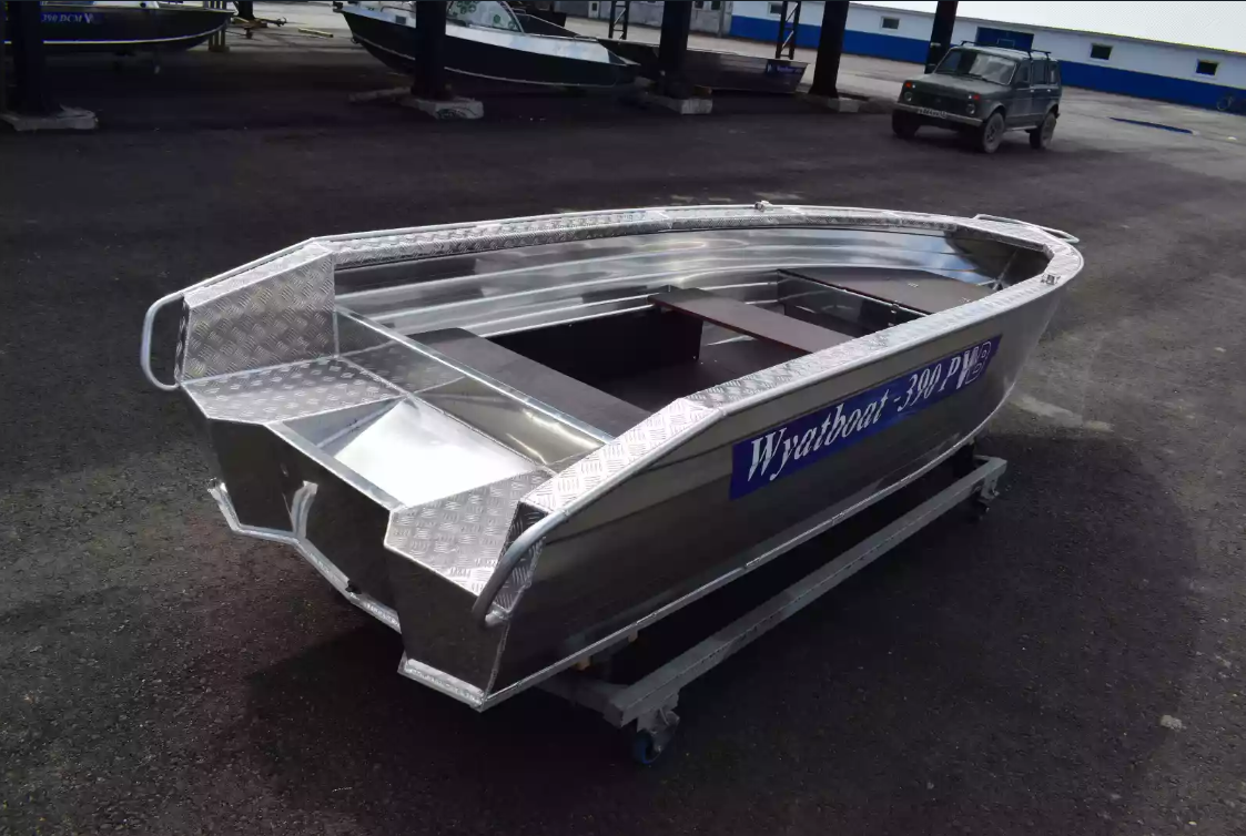 Алюминиевая лодка Wyatboat-390Р Увеличенный борт в Рыбинске