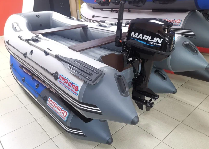 КОМПЛЕКТ ЛОДКА MISHIMO LITE 350 + МОТОР 9,8 Л.С. в Рыбинске