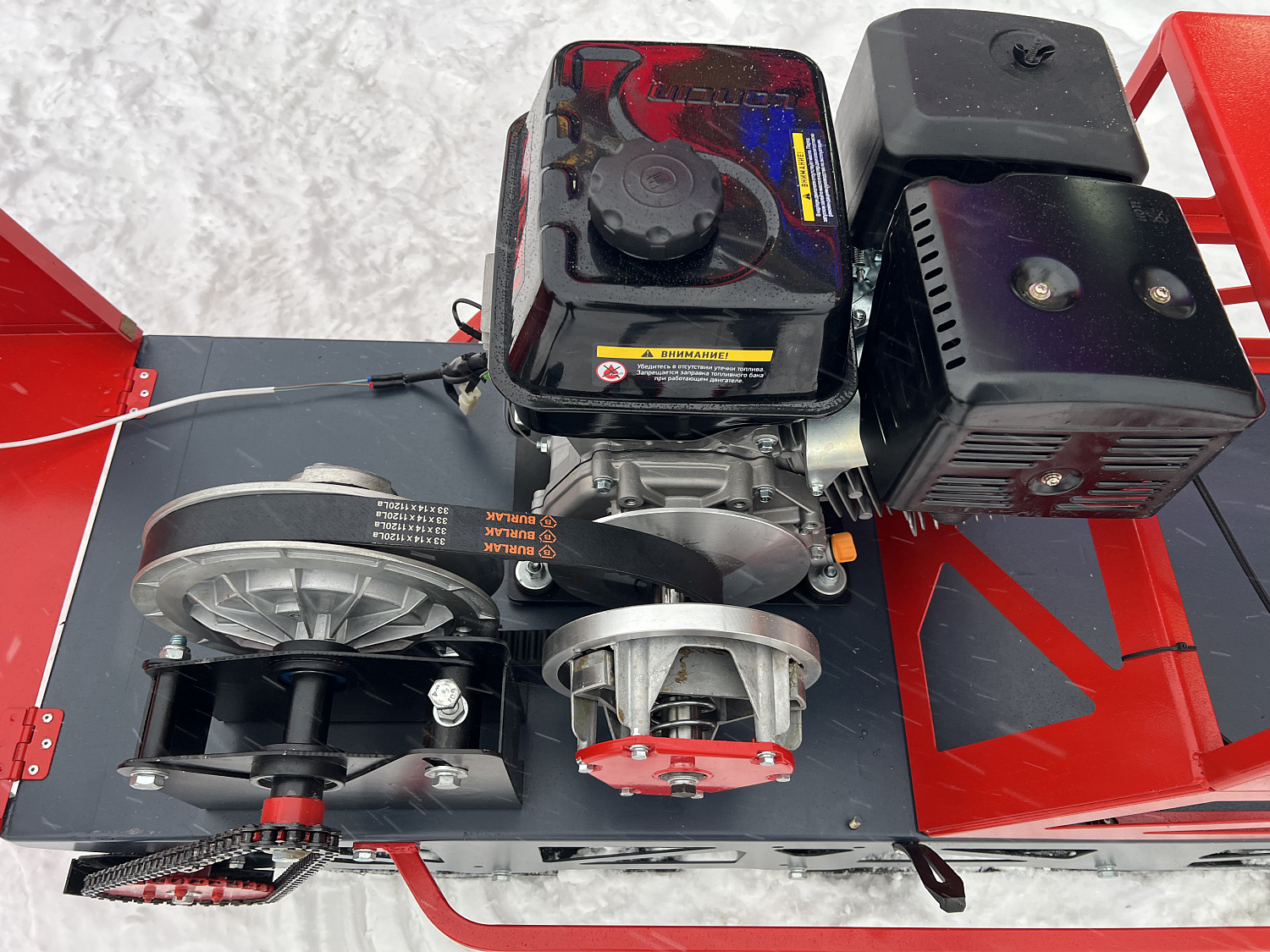 Мотобуксировщик EX-MOTO SNOWDOG S500 15л.с в Рыбинске