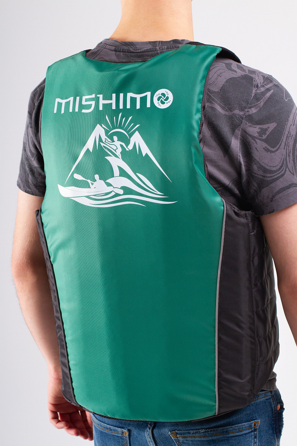 Жилет спасательный MISHIMO PRO Премиум качества Черно-зеленый в Рыбинске