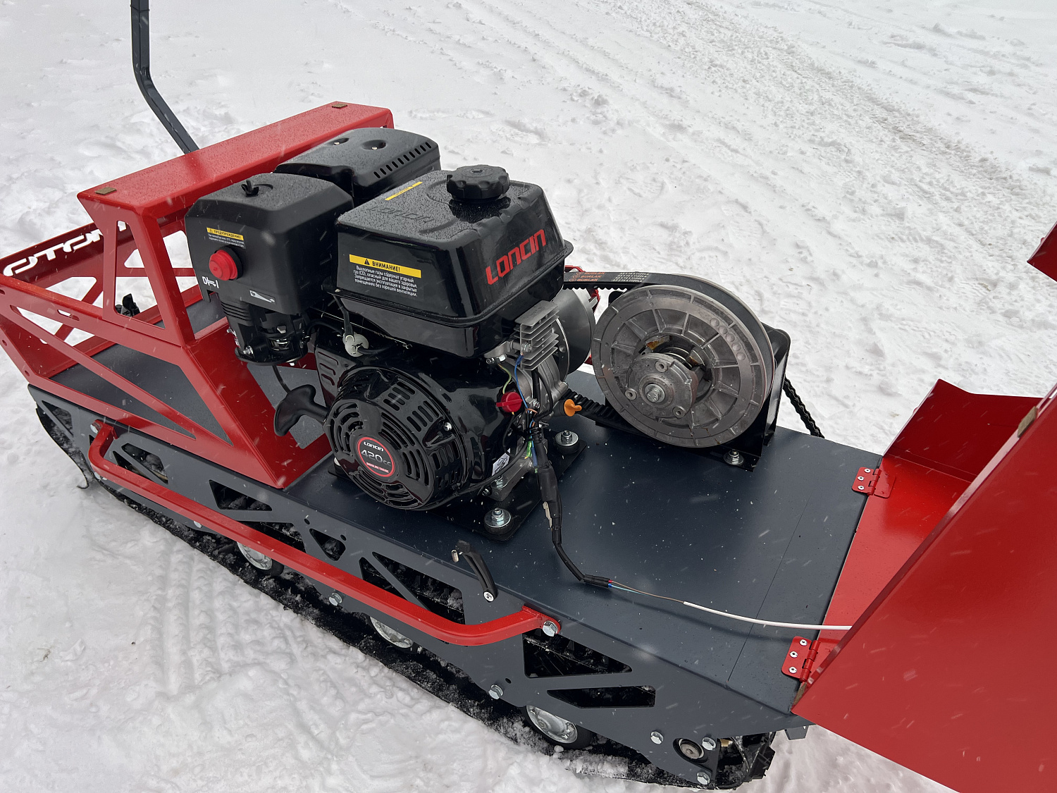 Мотобуксировщик EX-MOTO SNOWDOG S500 15л.с в Рыбинске