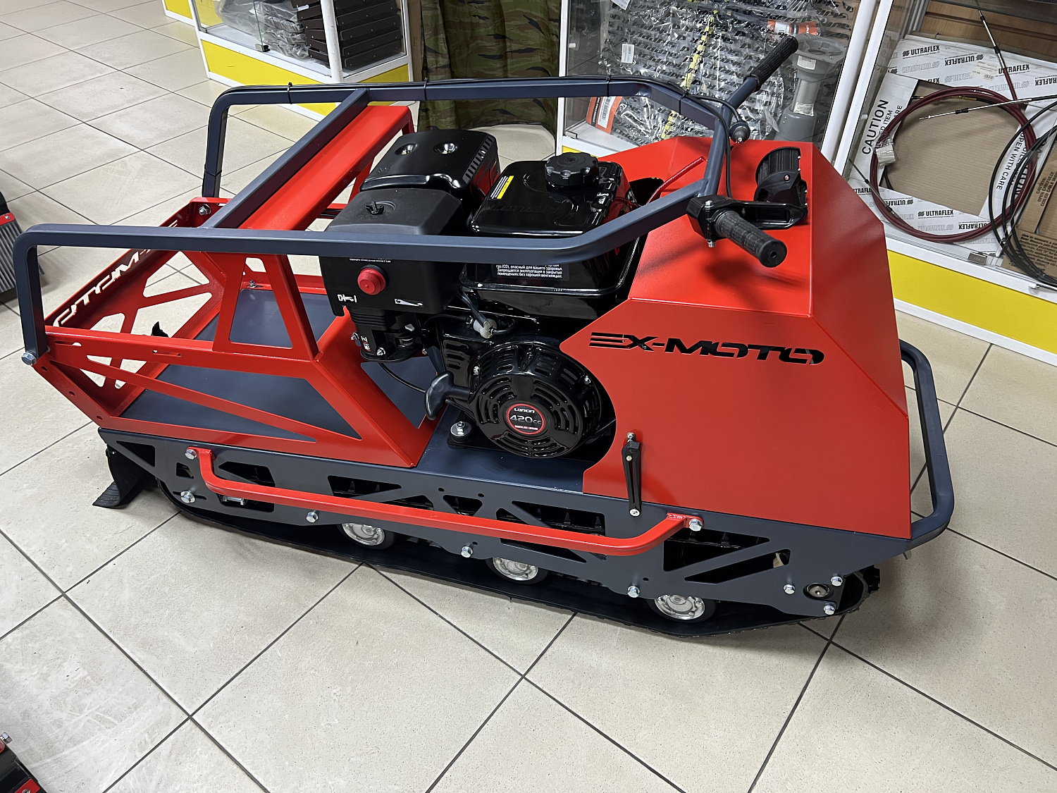 Мотобуксировщик EX-MOTO SNOWDOG S500 15л.с в Рыбинске