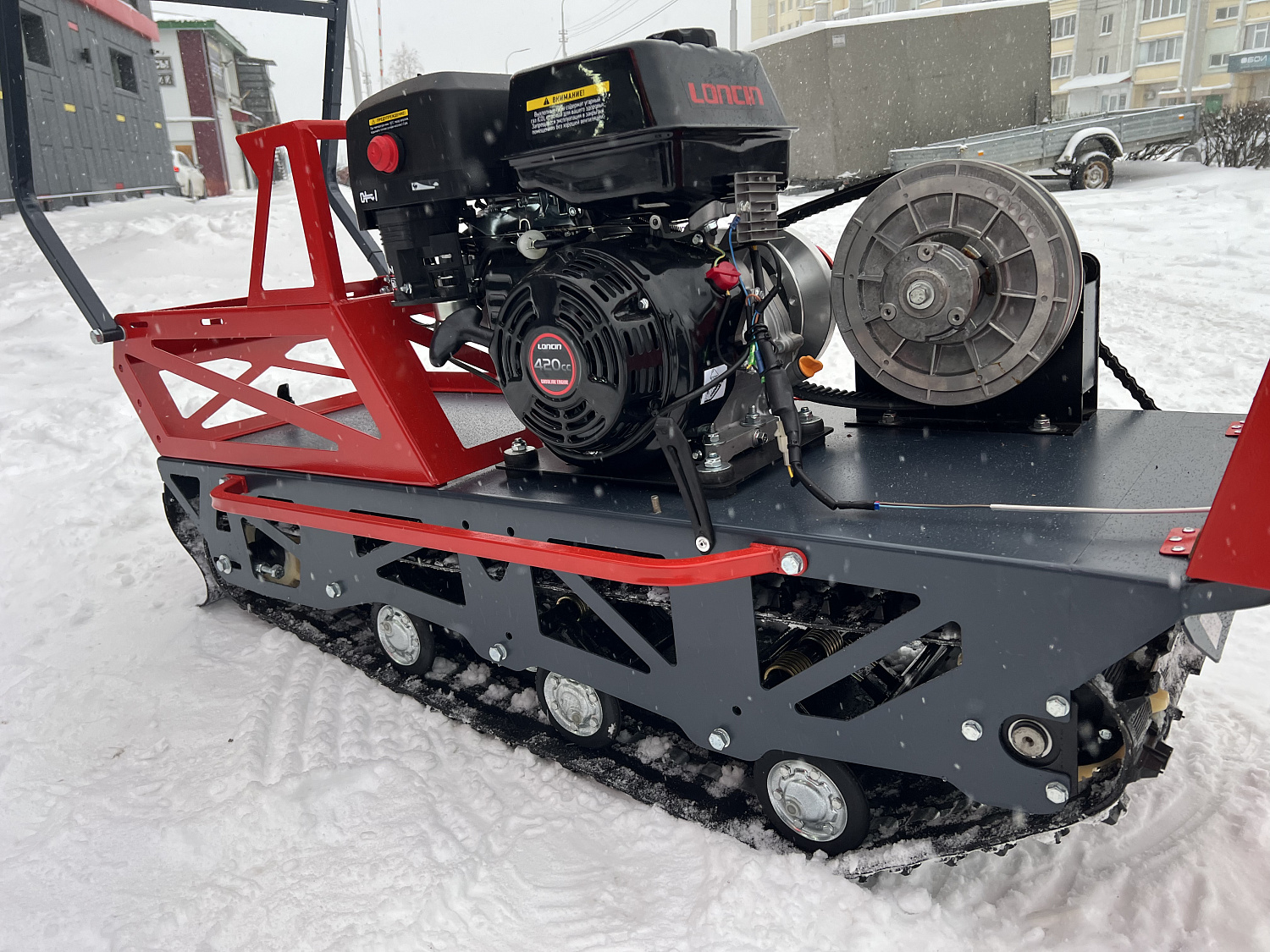 Мотобуксировщик EX-MOTO SNOWDOG S500 15л.с в Рыбинске