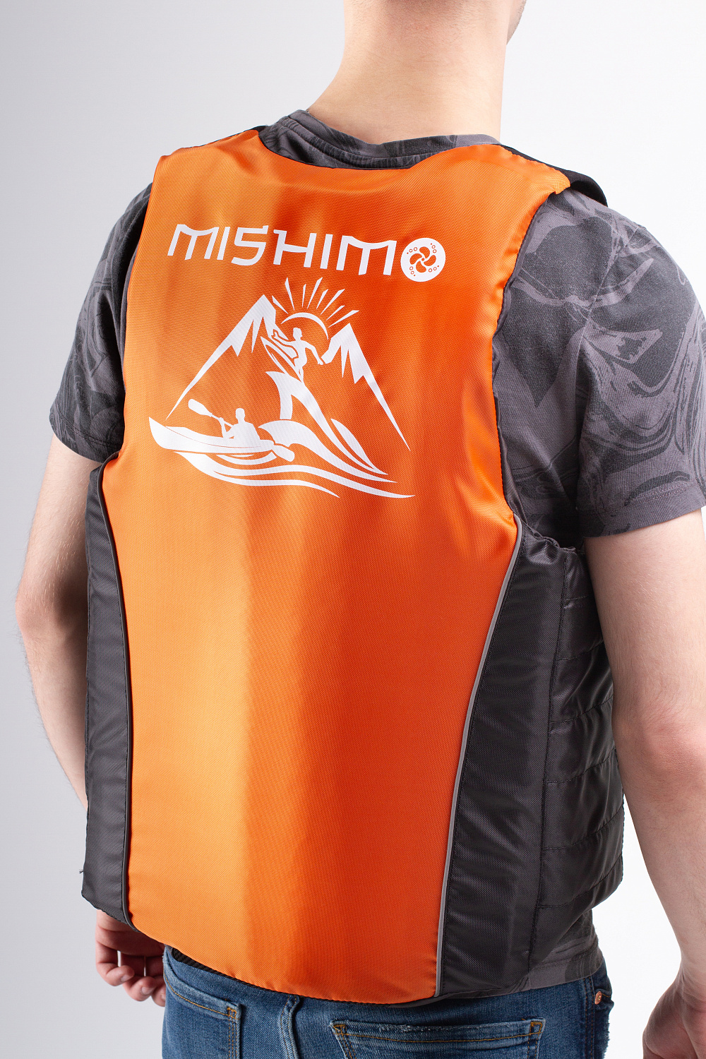 Жилет спасательный MISHIMO PRO Премиум качества Черно-оранжевый в Рыбинске