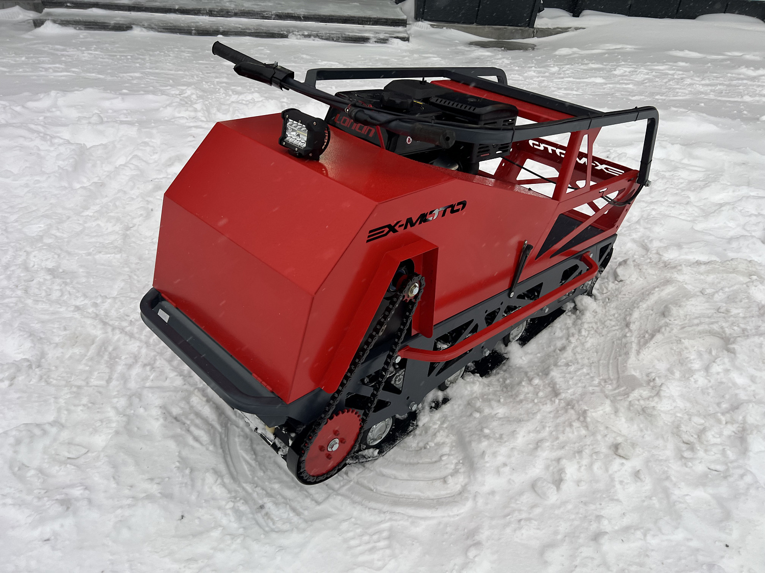 Мотобуксировщик EX-MOTO SNOWDOG S500 15л.с в Рыбинске